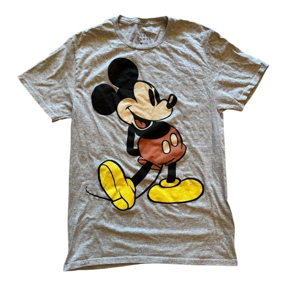 Disney Mickey Mouse Gray Tee Size Small (S)